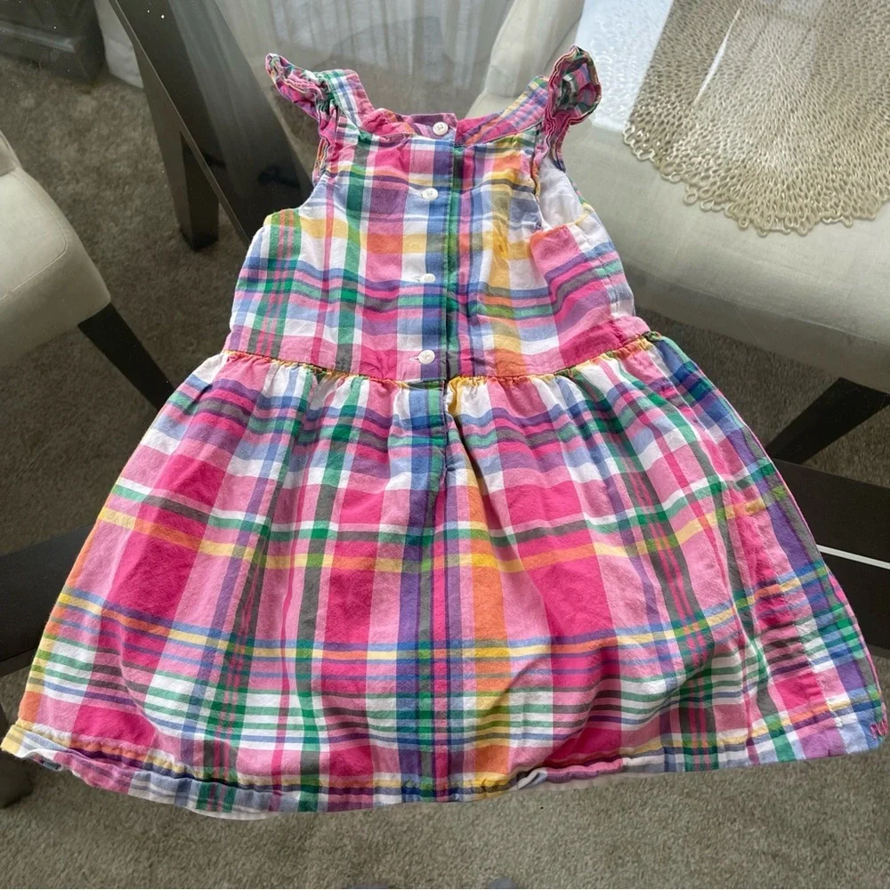 Ralph Lauren 24 Months Baby Girl Pink‎ Plaid Dress Spring Summer